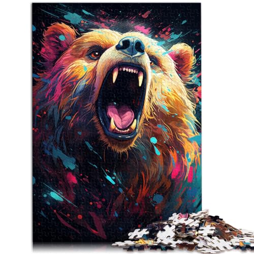 Puzzle-Spiele, Malen, Farbe, Sternenhimmel, Bär, 1000 Teile, Puzzle-Geschenke, Holzpuzzles eignen ganze Familie und die 1000 Teile (50 x 75 cm)