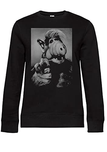 Artshirt Factory Alf Damen Sweater, Farbe: Schwarz, Größe: L