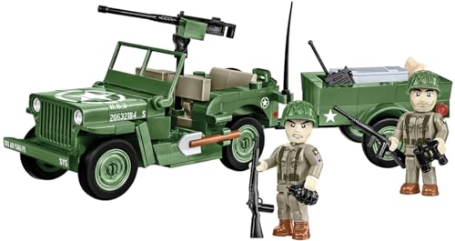 Cobi Historical Collection World War II 2297 Willys MB + Trailer 2297