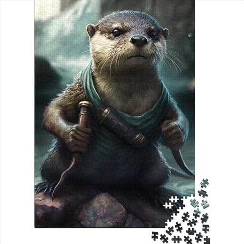 1000 Teile für Erwachsene, schwierige Puzzles, Piraten-Otter-Puzzles für Erwachsene, Teenager-Spielspielzeug für Erwachsene, Familienpuzzle, Geschenk (Größe 75 x 50 cm)