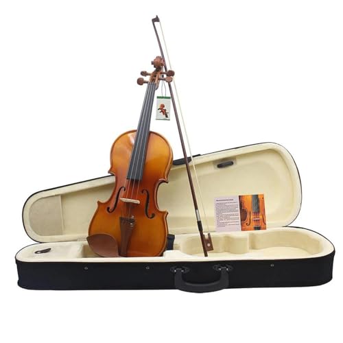 Geige Helle Fichte Violine 4/4 3/4 1/4 1/2 Natürliche Akustische Geige Saiteninstrument Zubehör-Set (Color : 1/2 Set)