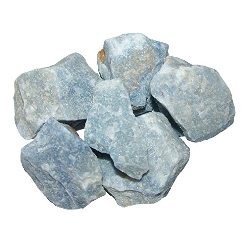 500 g Blauquarz Rohstücke Rohsteine ca.30 - 40 mm