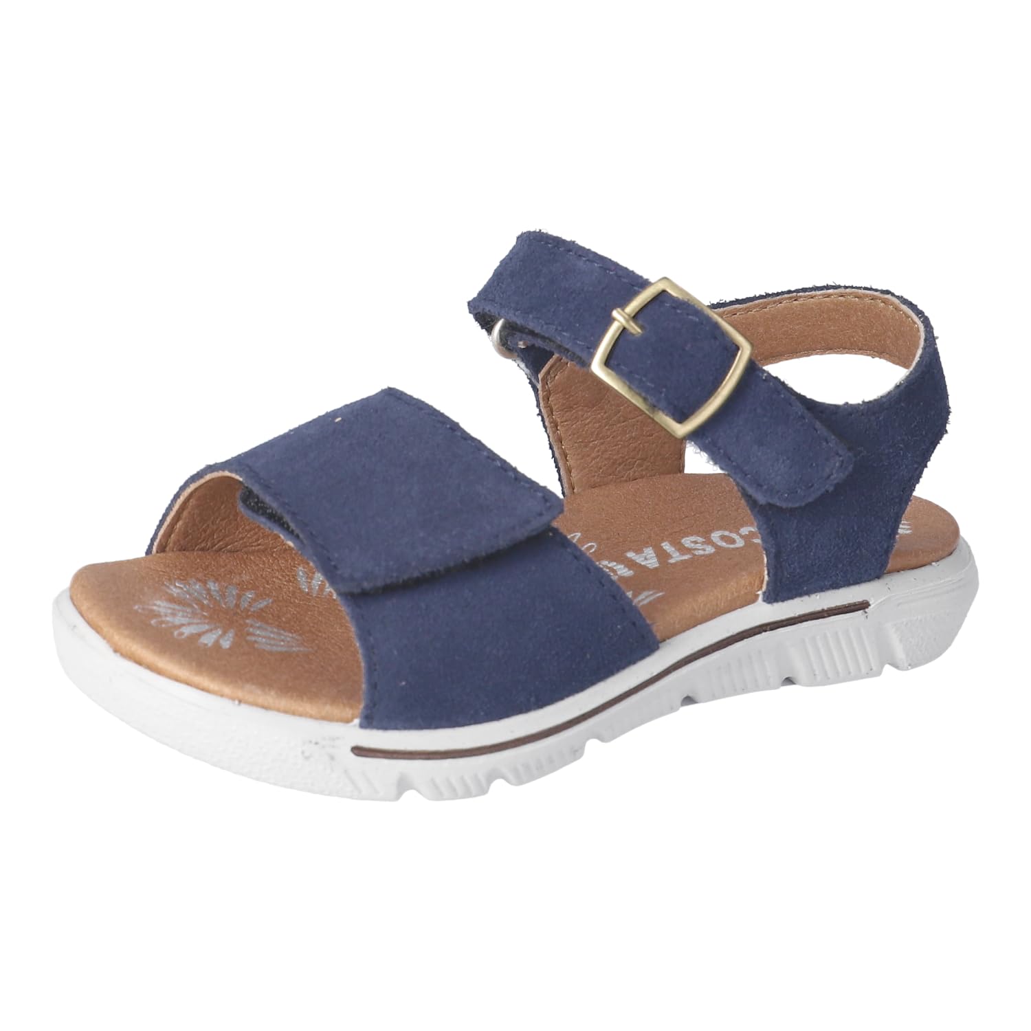 RICOSTA Mädchen Sandalen Samira, Kinder Sommerschuhe, Weite: Mittel, offene Schuhe, Strandschuhe, Sandaletten, Klettverschluss, Nautic (170), 28 EU