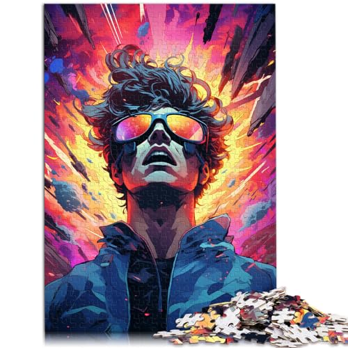 Puzzle „Bunte Psychedelia des Erlösers“, 1000-teiliges Holzpuzzle, Spaß für Aktivitäten zu Hause, Geburtstagsgeschenk, Reisegeschenk, 1000 Teile (50 x 75 cm)