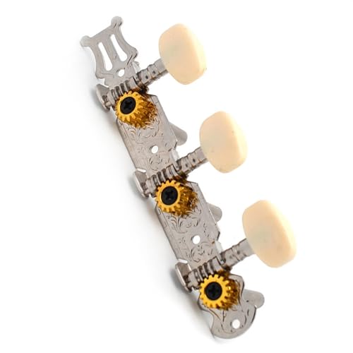 Strings Tuning Pegs Mechaniken Für Gitarre Klassische Gitarren-Pegs, Dreifach-Tuner, Doppelloch-Stahlpfosten, linke und rechte Gitarren-Tuner-Teile (Color : Right)