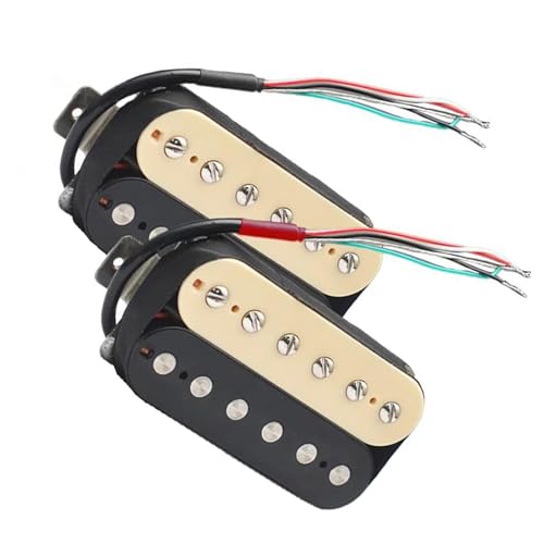 1Set E-Gitarre Humbucker Pickup Gitarrenteile Massive Nickel-Polstücke Single-Coil-Tonabnehmer (Color : 3)