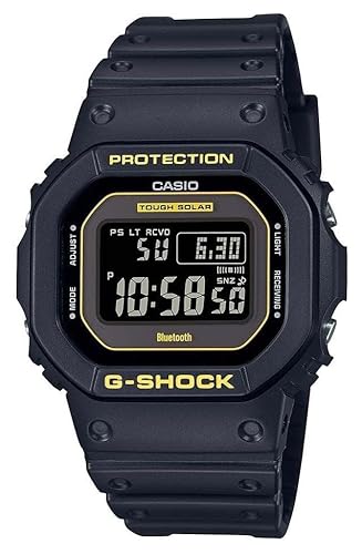 Casio G-Shock „Caution Yellow“ Robustes Solar-Multiband 6 aus schwarzem Silikon GW-B5600CY-1ER