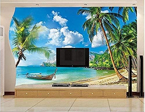 XLMING Landschaft Seelandschaft Baum Bilder 3D Tapeten Home Esszimmer Sofa Schlafzimmer Wohnzimmer TV Hintergrund-250cm×170cm