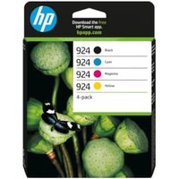 HP 924 / 6C3Z1NE 4er-Pack Original Druckerpatrone Schwarz/Bunt CMYK Instant Ink