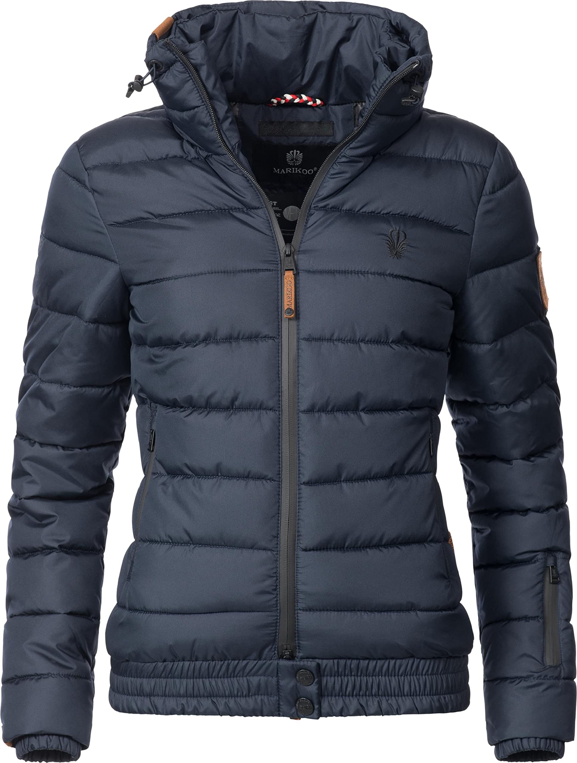 MARIKOO Damen Winter Steppjacke Poison Blau Gr. S