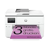 HP OfficeJet Pro 9730e A3-Multifunktionsdrucker (Drucken, Scannen und Kopieren bis A3), 3 Monate gratis drucken mit HP Instant Ink inklusive, HP+, Fax, WLAN, LAN, Duplex, Airprint, Grau-Weiß