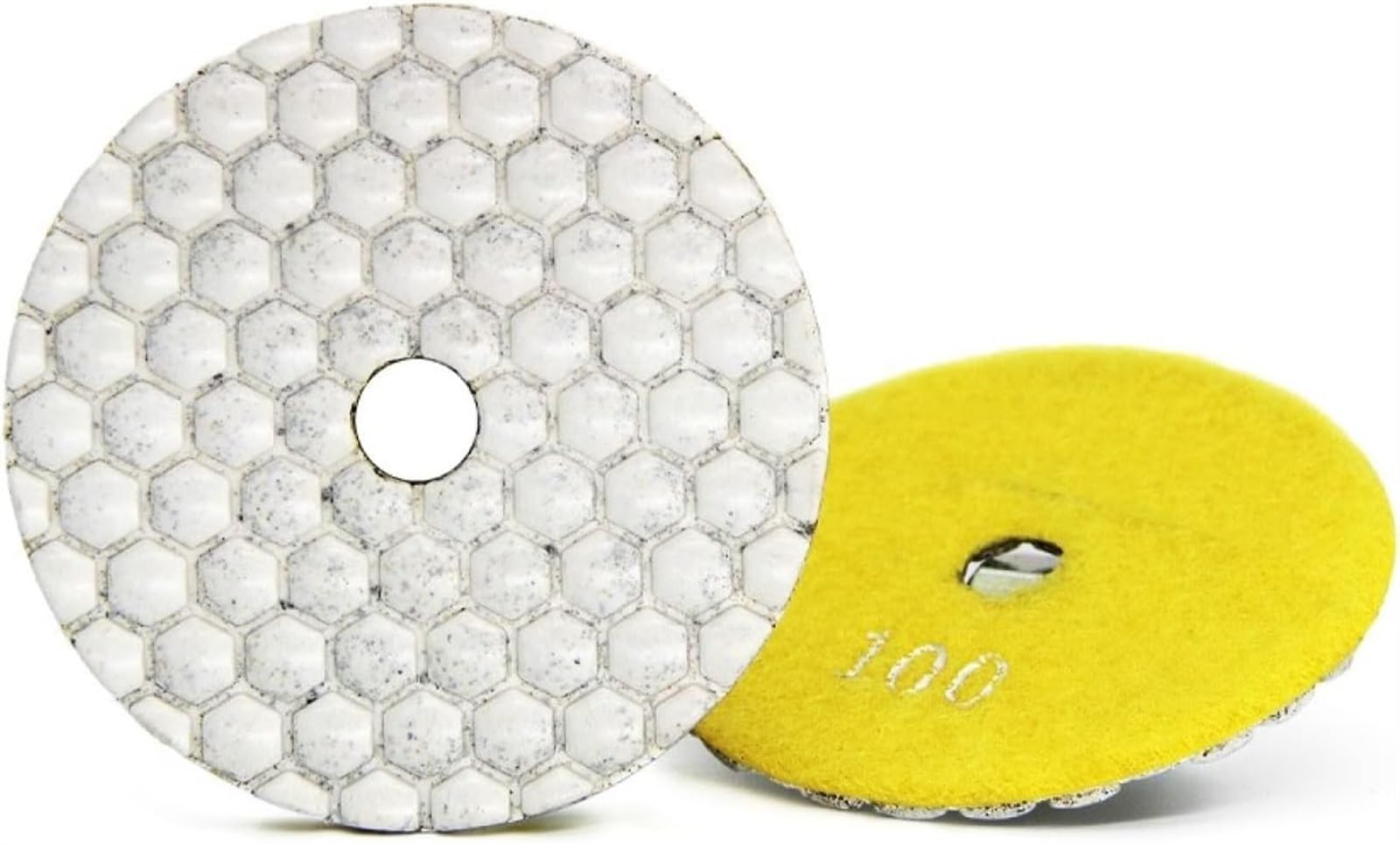 Keramikfliesen poliert, Schleifplatte, Diamant-Polierpads, 1 Stück 3-Zoll-Diamant-Polierpad, Trocken-/Nass-Schleifscheibe, Polierrad for Beton, Stein, Marmor, Granit, 80 mm Polierwerkzeug(100)