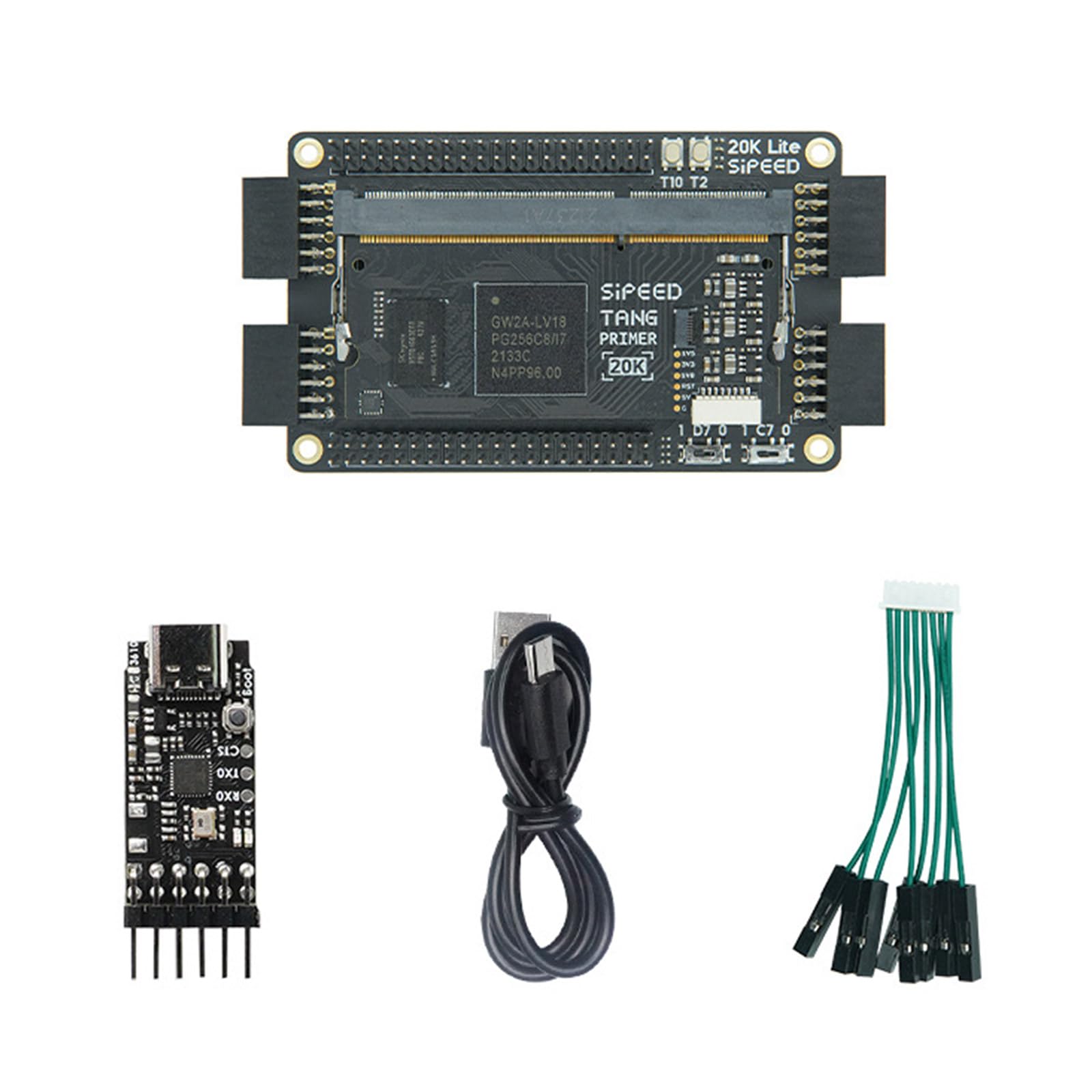 Mllepjdh Primer 20K Gowin GW2A FPGA GoAI – Entwicklungskit Mit Kernplatine Bodenplatte Debugger Und Kabel – Und Mehr Bodenplatte