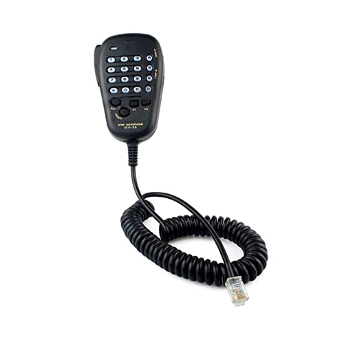 ARSMI MH-36 DTMF Lautsprechermikrofon Mic Fit for Yaesu FT-2600M FT-8000R FT-3000M Radio MH36B6J. Walkie-Talkie-Mikrofon (Color : Black, Plug Standard : Chinese)