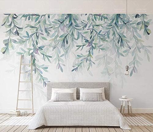 XLMING Frische Grüne Blattlandschaft Küche Esszimmer Arbeitszimmer Wohnzimmer TV Hintergrund Wand 3D Tapete-250cm×170cm