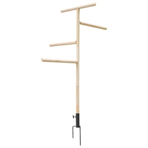 Weppduk Küken-Sitzstange, 145 Cm X 40 Cm, Tragbare Trainingsstange Für Hühner, Einfach Zu Verwendende Küken-Trainingsstange, Hölzerner Küken-Sitzstange Für Nymphensittiche, Papageien, Truthähne, Hühne