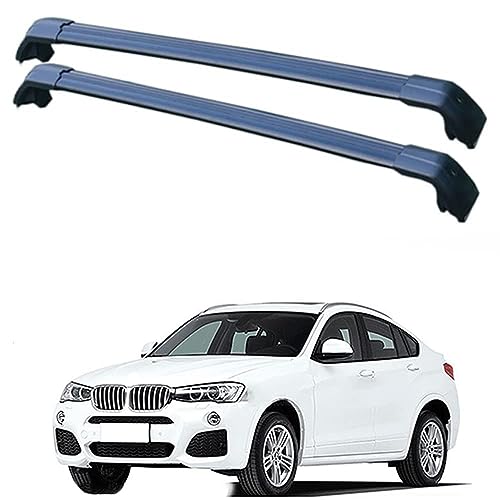 Auto Dachträger Dachreling für BMW X4 G02 2019+, Dach Gepäckträger aus Aluminium,Black