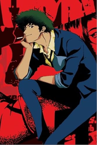 HfmQuisutron Puzzle 1000 Teile Holz Spike Spiegel Japanische Anime Poster Holz Für Erwachsene Kinder Spiele Lernspielzeug Geschenk Fy43Kq