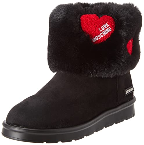 Love Moschino Damen St.ttod.Winterboot Scamosciato Stiefelette, Schwarz, 36 EU