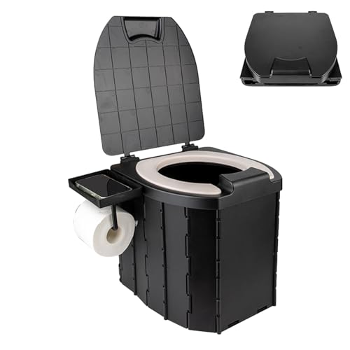 Außentoilette, Erwachsenentöpfchen | Faltbare Outdoor-Toilette mit PU-Kissen für Autoreisen, Outdoor-Aktivitäten und Heimgebrauch, Erwachsene und Kinder, Wandern, Strand, Camping, Boot, Angeln