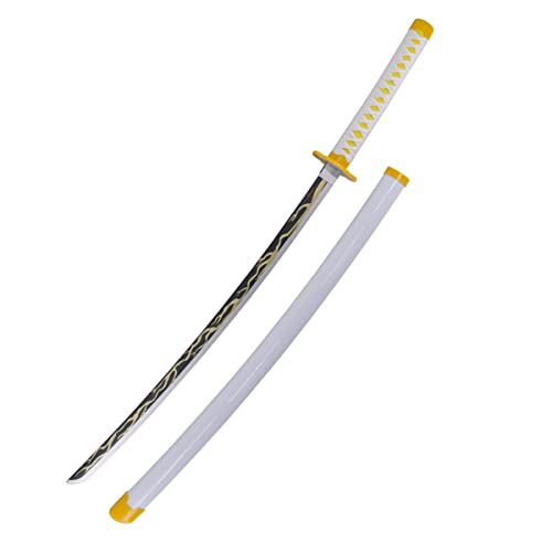 AMONT – Replik des Japanischen Katana aus Bambus – Agatsuma Zenitsu-Modell – Demon Slayer-Serie – 105 cm