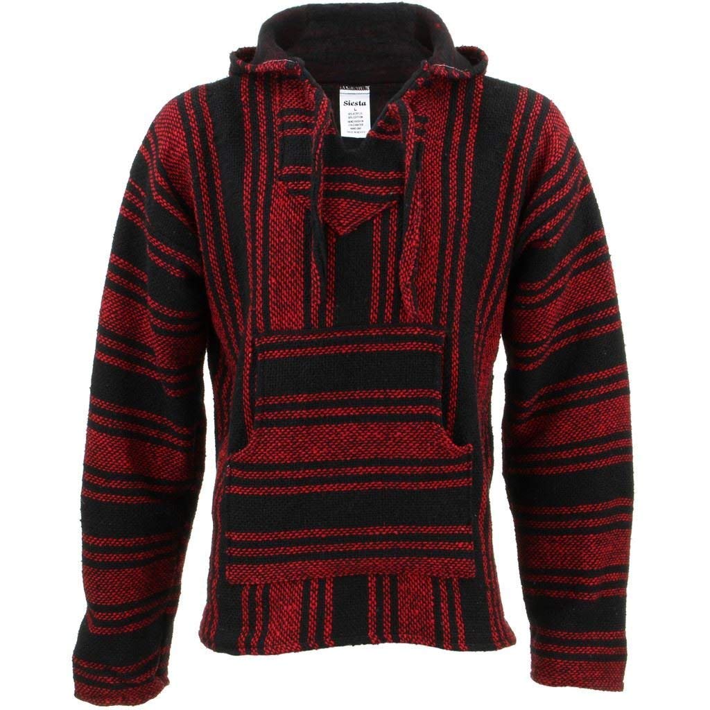 Siesta Herren Kapuzenpullover Rot Rot