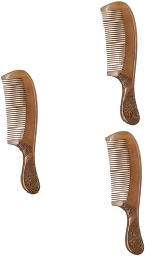 Sandelholz Holz Kamm 1pc Mahagoni Kamm Haar Styling Kamm Herren Kämme für Haar Styling Haarbürste Holz Haarbürste Feine Zähne Kamm Breit- Zahn Kamm für nasses Haar Pfirsichholz Kamm Mahagoni Haar Kamm