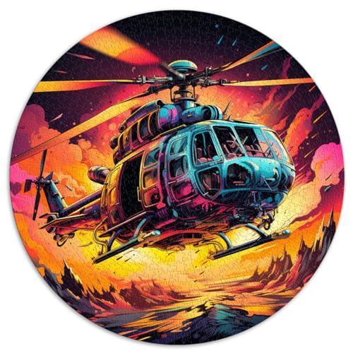 Puzzlespiel Hubschrauber 1000 Teile für Erwachsene 67,5 x 67,5 cm Lernpuzzle Spaß für zu Hause Aktivitäten, Geburtstagsgeschenk, Reisegeschenke,