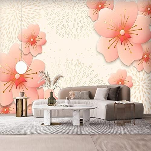 XLMING Leichte Luxuriöse Blumenkunst 3D Tapete Home Dekoration Wohnzimmer Sofa Schlafzimmer Tv Hintergrund Wand-300cm×210cm