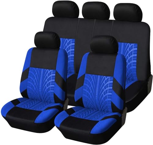 Sitzbezüge Auto Set für Dacia Duster 2.Gen 1.Gen HM HS 2010-2015 2016 2017 2018 2019 2020 2021 2022 2023 2024 2025,Passende Auto Schonbezüge Sitzbezüge Sitzschoner Autositzbezügemit Geprägten Körnern