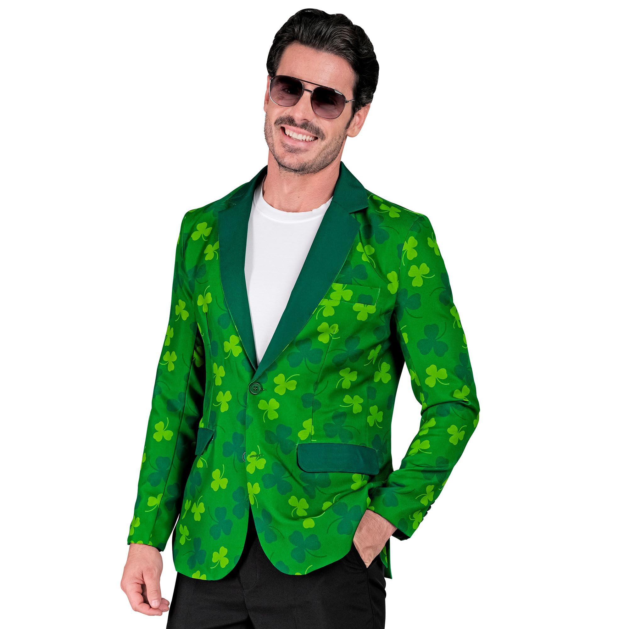 W WIDMANN MILANO Party Fashion - St. Patricks Day Jackett Herren, Anzug, Irland, Kleeblatt, irische Mottoparty