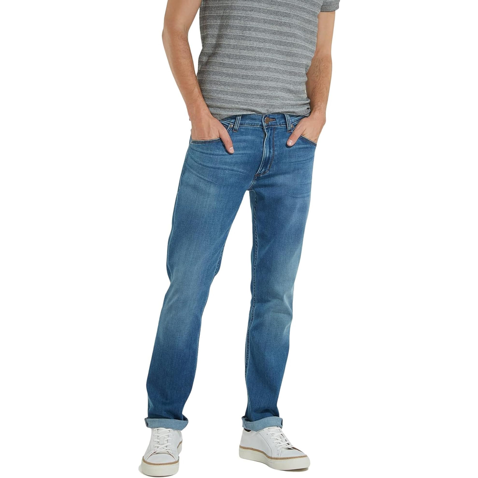 Wrangler Herren Greensboro Jeans, Blau (Bright Stroke 91q), 36W / 36L EU