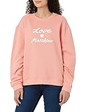 Love Moschino Damen Regular Fit With Cursive Brand Print. Sweatshirt, Rosa, 42 EU