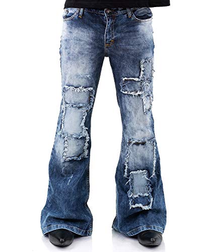 Comycom Flickenjeans Schlaghose Star Oldway 38/34