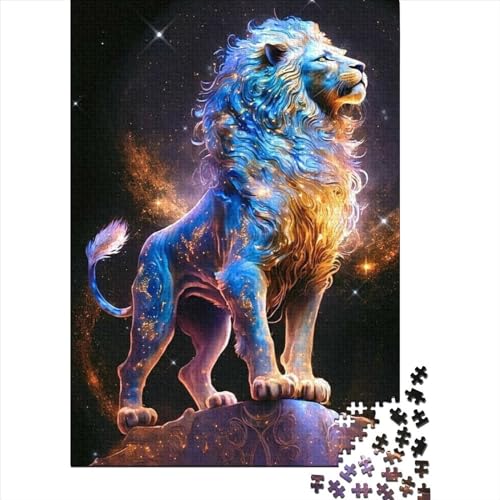 Puzzle für Erwachsene mit 500 großen Teilen, Löwen, schwierige, anspruchsvolle Puzzles, Puzzles für Erwachsene, Lernspiel, Herausforderungsspielzeug, 52 x 38 cm