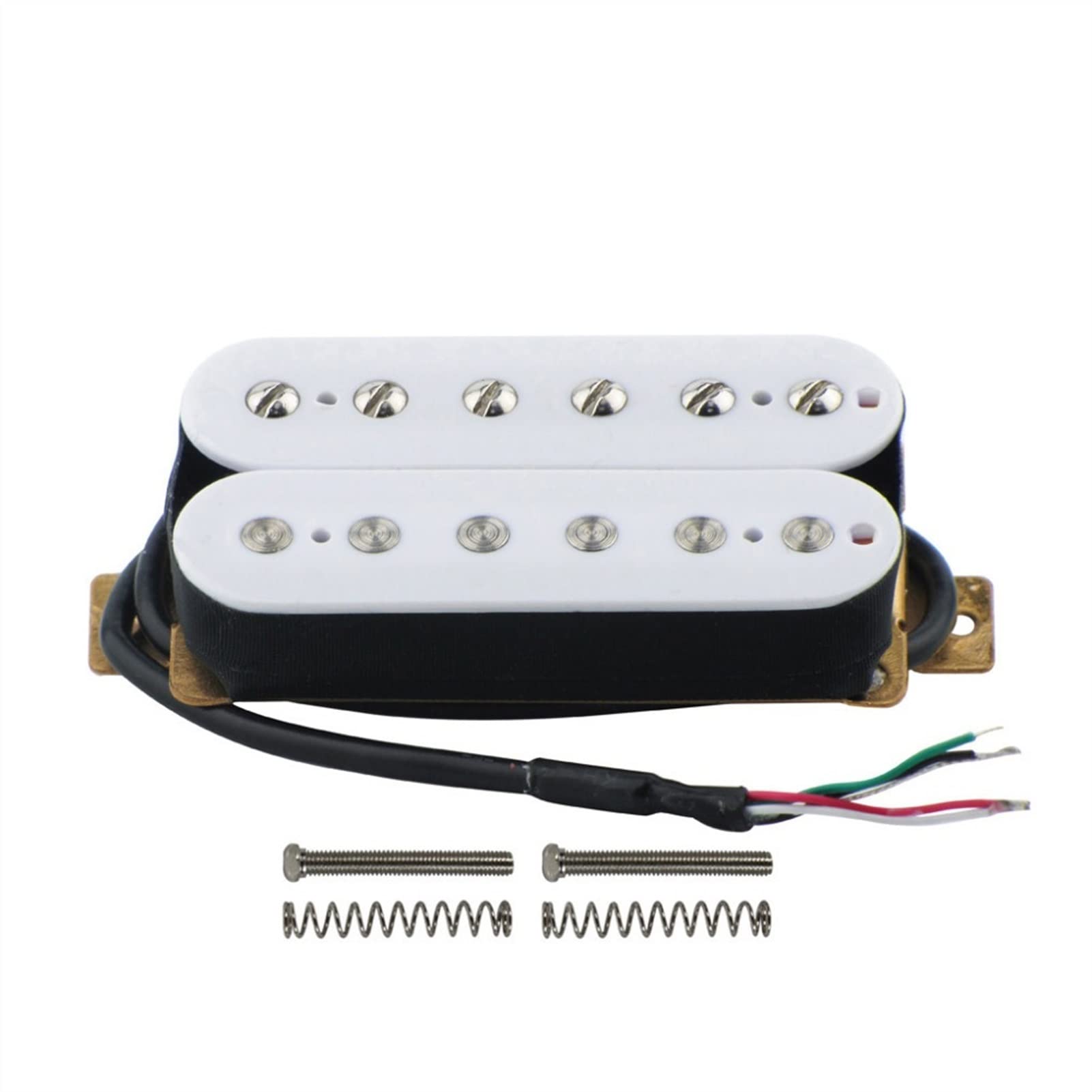 ZENGXUE Brücke Humbucker E-Gitarre-Pickup-Keramikmagnet Passive Weiße Gitarren-Teile Humbucker Tonabnehmer Set