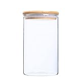 Vorratsglas aus Glas, Küche, Sonstiges, Getreide, Vorratsflasche, Größe, Teedose mit Deckel, 470 ml (Size : 750ML)