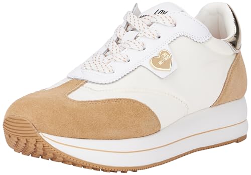 Love Moschino Damen Ja15234g1lil510a Sneaker, Weiß, 42 EU