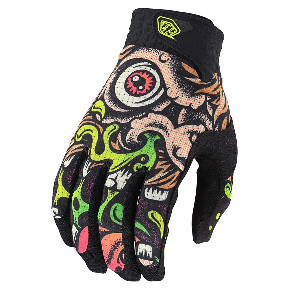 Troy Lee Designs Air Bigfoot Motocross Handschuhe (Black/Green,XL)