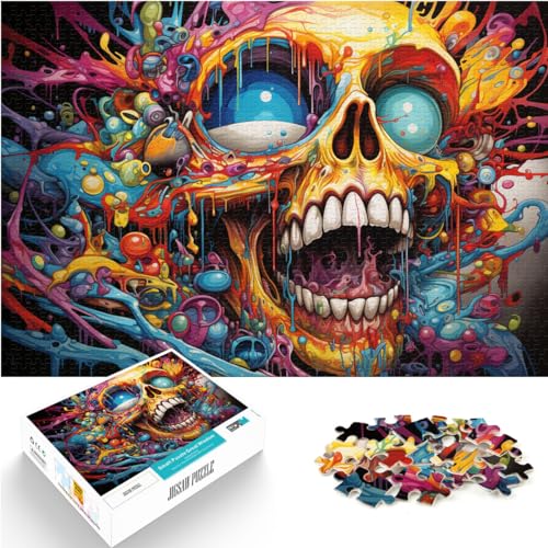 Puzzlespiel Fantasy-Monster-Puzzle für Erwachsene, 1000-teiliges Holzpuzzle ganze Familie und die 1000 Teile (50 x 75 cm)