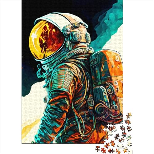 1000-teiliges Puzzle für Erwachsene und Teenager, Astronauten-Malpuzzle für Erwachsene und Teenager, tolles Geschenk für die ganze Familie, 75 x 50 cm