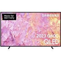 Samsung GQ43Q60CAU - 108 cm (43) Diagonalklasse Q60C Series LCD-TV mit LED-Hintergrundbeleuchtung - QLED - Smart TV - Tizen OS - 4K UHD (2160p) 3840 x 2160 - HDR - Quantum Dot, Dual LED - Schwarz [Energieklasse F] (GQ43Q60CAUXZG)