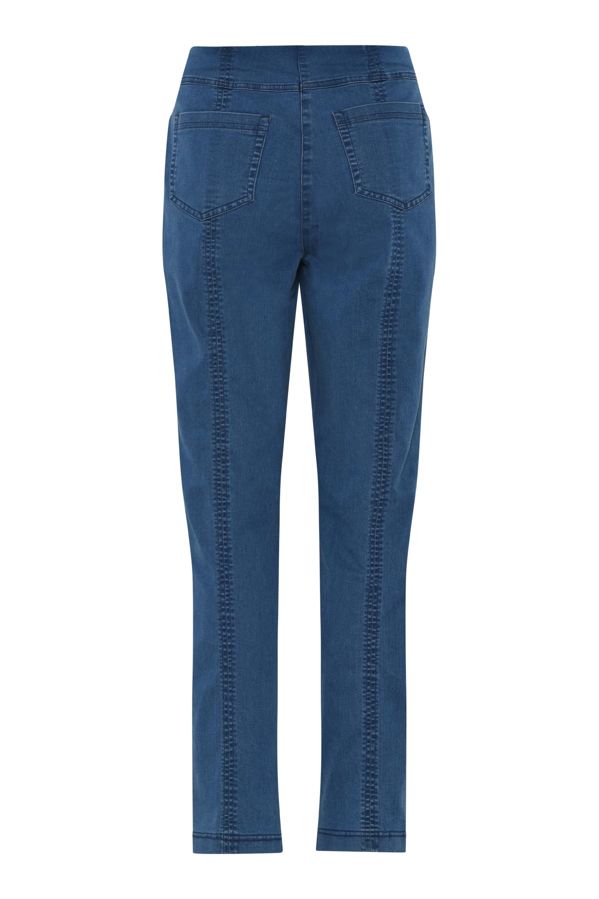 Robell Style Bella - Damen Jeans Straight - Jeanshose Damen high Waist - Stretch Jeans Hose - gerade geschnittenem Bein - mit Gesäßtaschen in normaler Länge - Bitte Zwei Größen Kleiner bestellen