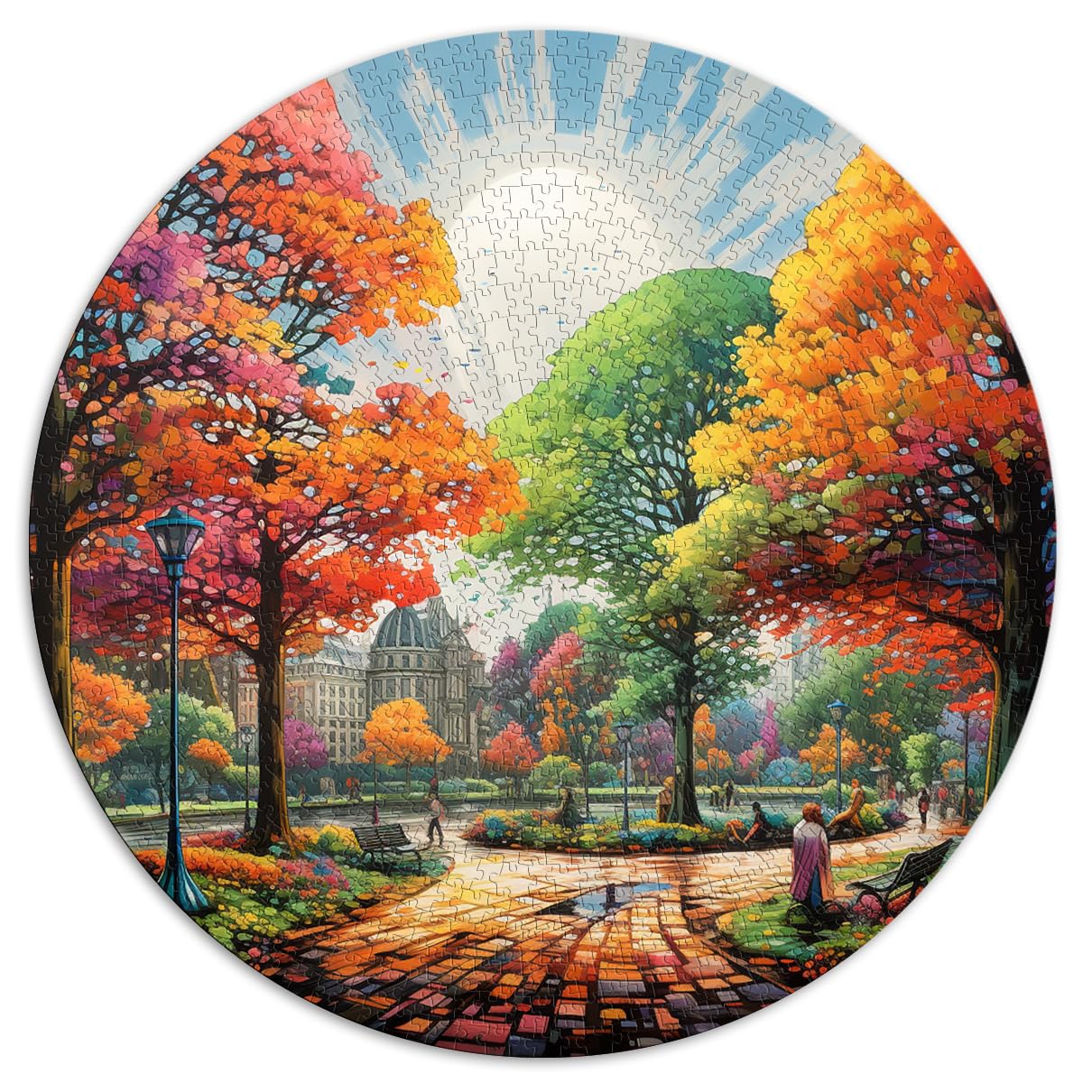 Spielgeschenk Puzzle Parc de Bruxelles Puzzle für Erwachsene 1000 67,5 x 67,5 cm Puzzle Lernspiele Heimdekorationspuzzle Anspruchsvolle Spielpuzzles