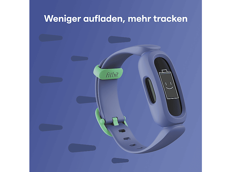 FITBIT Ace 3 Kinder, Fitness Tracker, S, L (116-168 mm), Kosmos-Blau/Astro-Grün