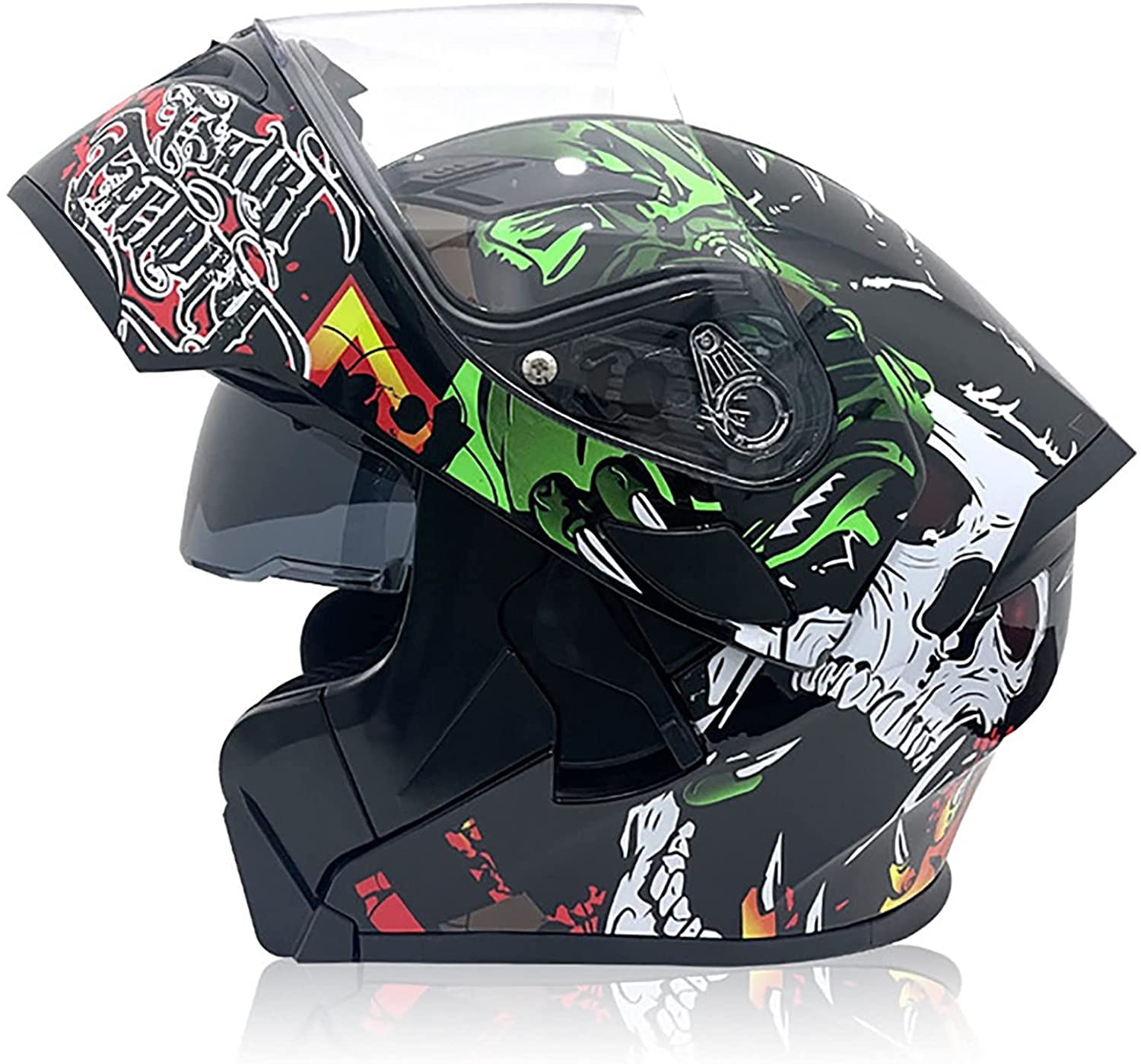 Motorradhelm Klapphelme Damen Und Herren,DOT/ECE-Zertifizierter Helme Erwachsene Motorrad Modularer Integralhelm Mit Doppelvisier Roller-Helm Mofa-Helm Scooter-Helm Sturzhelm