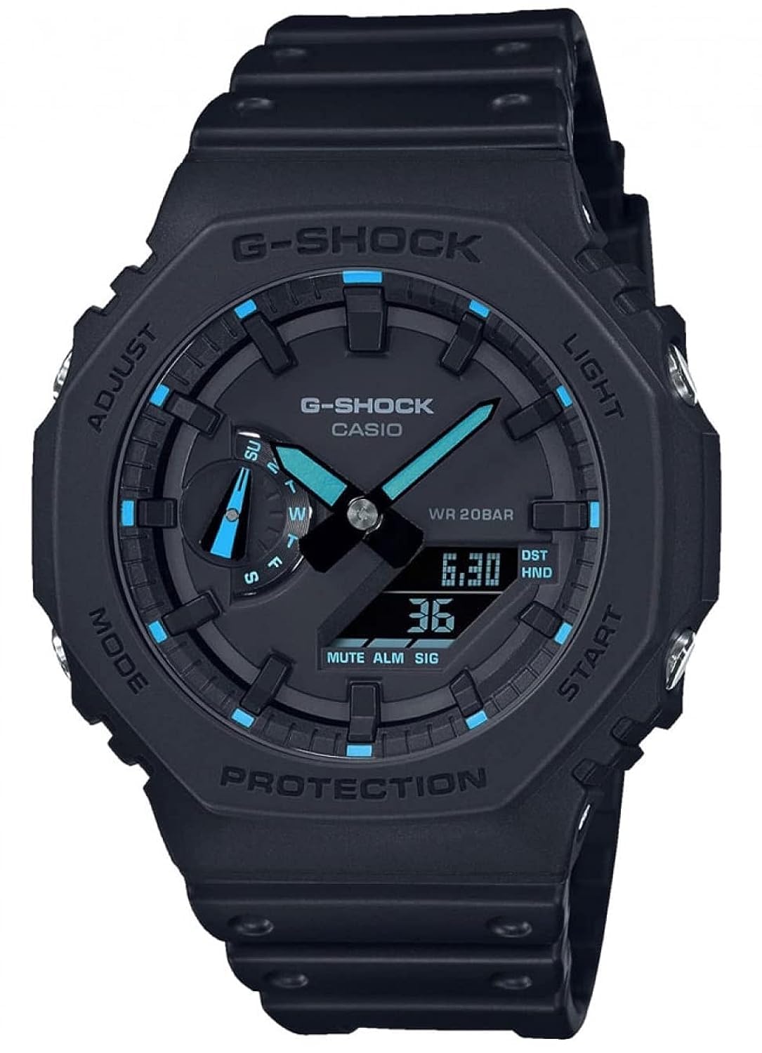 G-Shock Herrenuhr aus Kunstharz und Karbon – CA.GA-2100-1A2ER