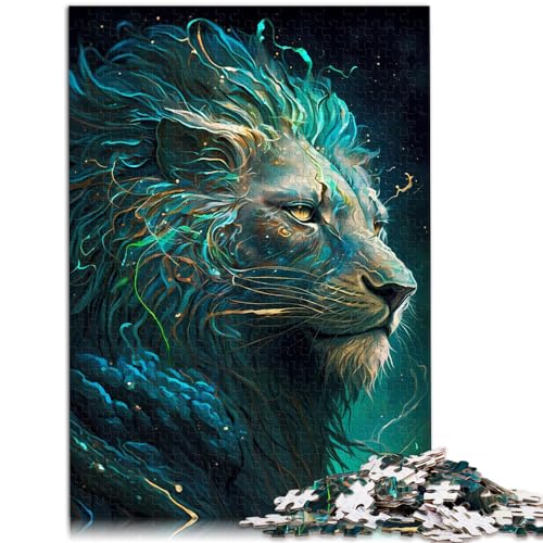 Spielzeug Puzzle Löwe Fantasievolles Puzzle 1000 Teile für Erwachsene Holzpuzzle Familienaktivität Puzzle Lernspiele 1000 Teile (50x75cm)