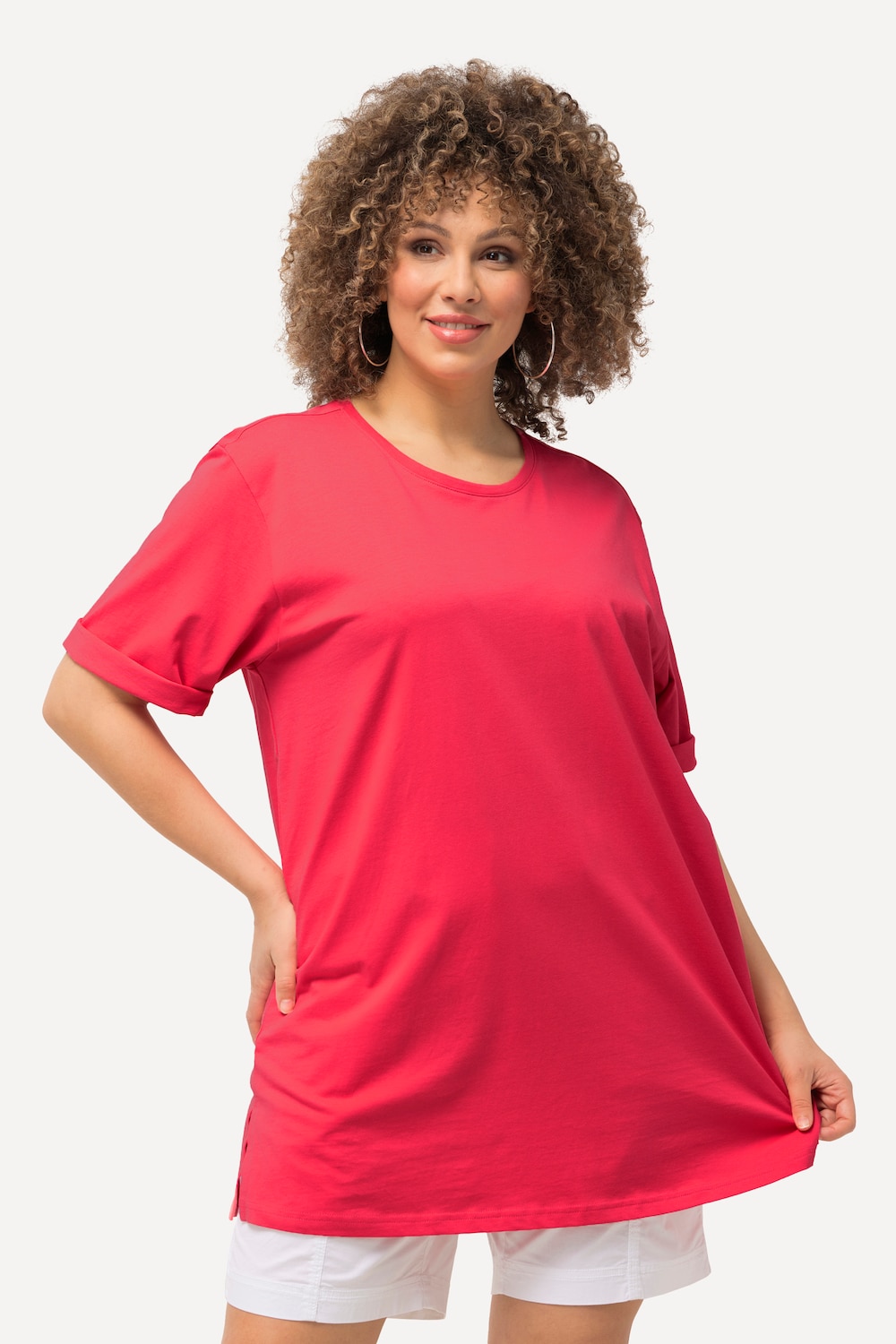 Große Größen T-Shirt, Damen, rosa, Größe: 46/48, Baumwolle, Ulla Popken