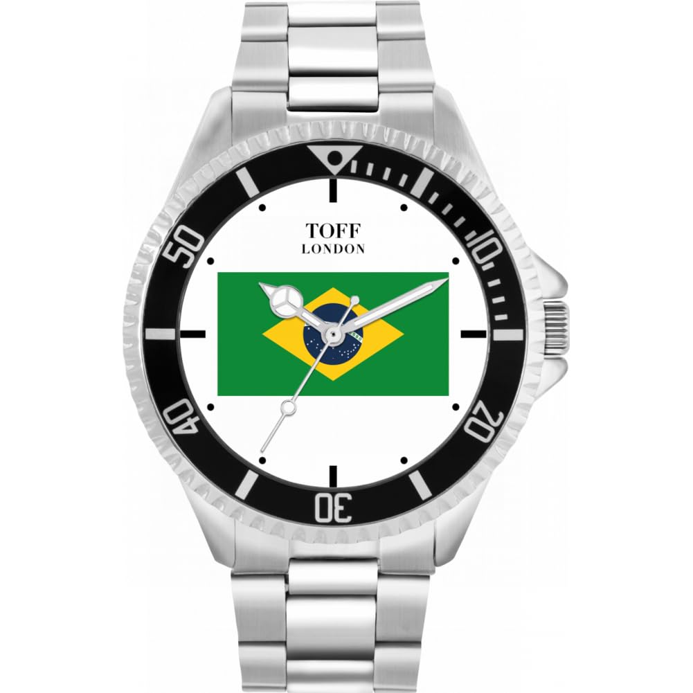 Toff London Brasilien-Flaggen-Uhr